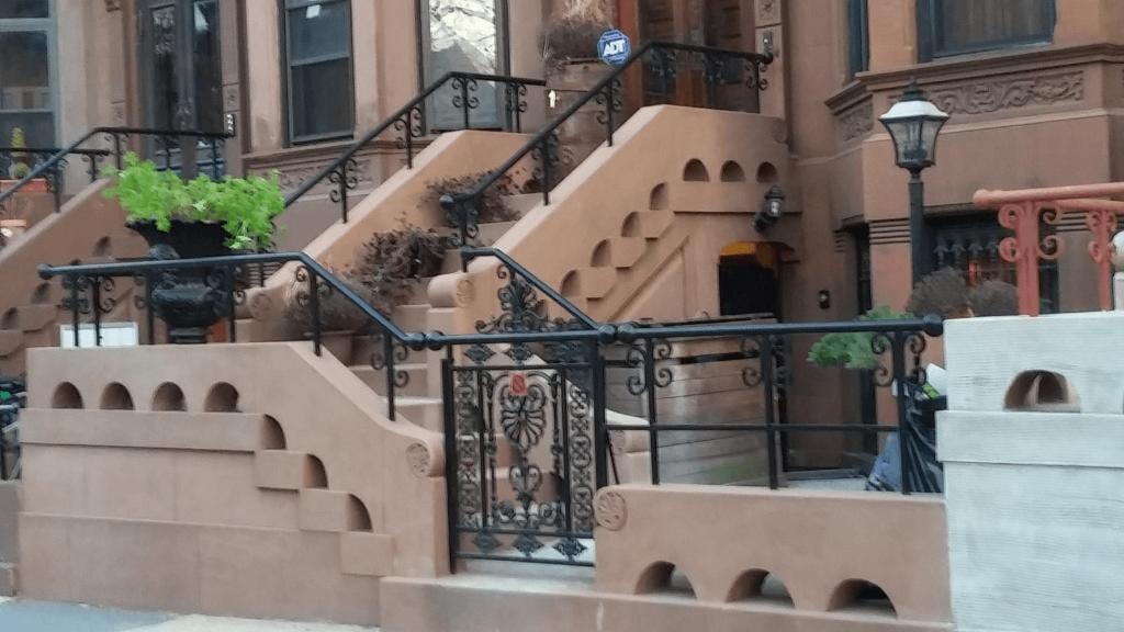 Ornamental Brownstone Railings