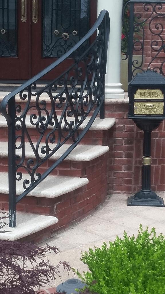 Ornamental ironwork railing