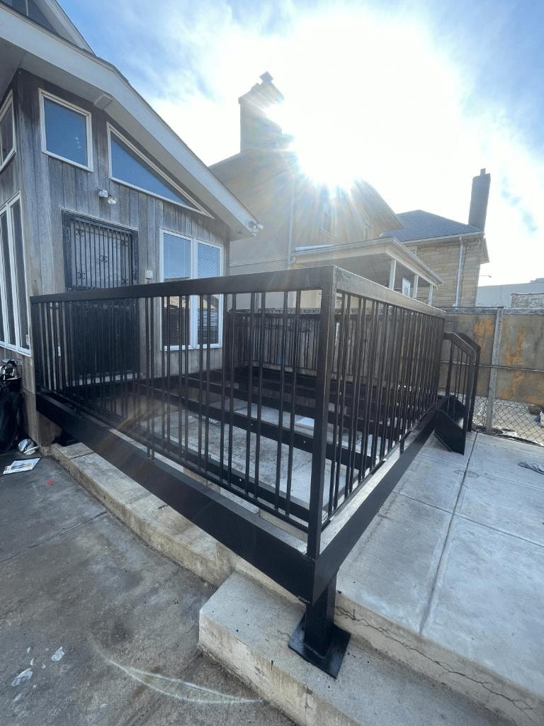Residential Deck Iron Railing