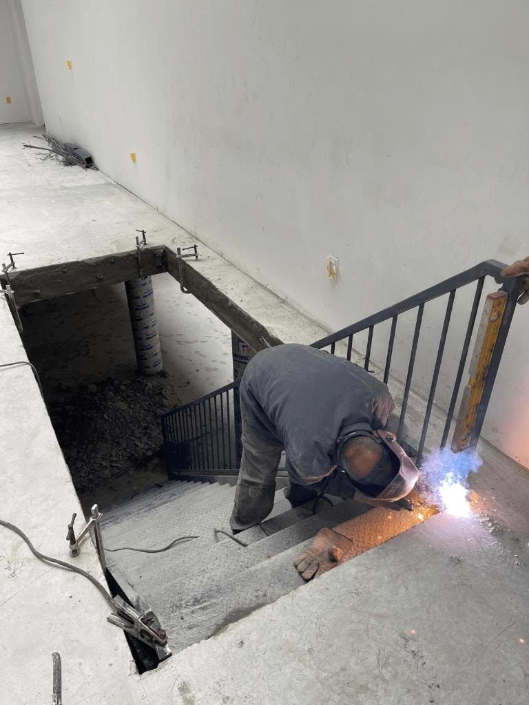 Ironworker Welding On-Site