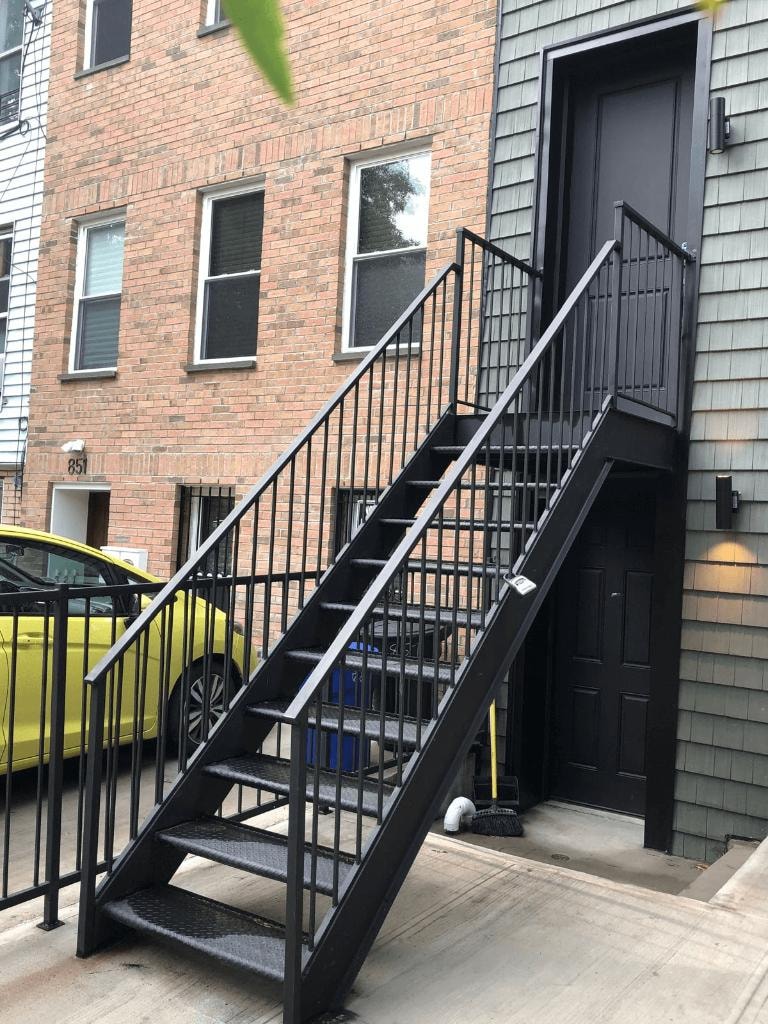 Black Steel Exterior Staircase